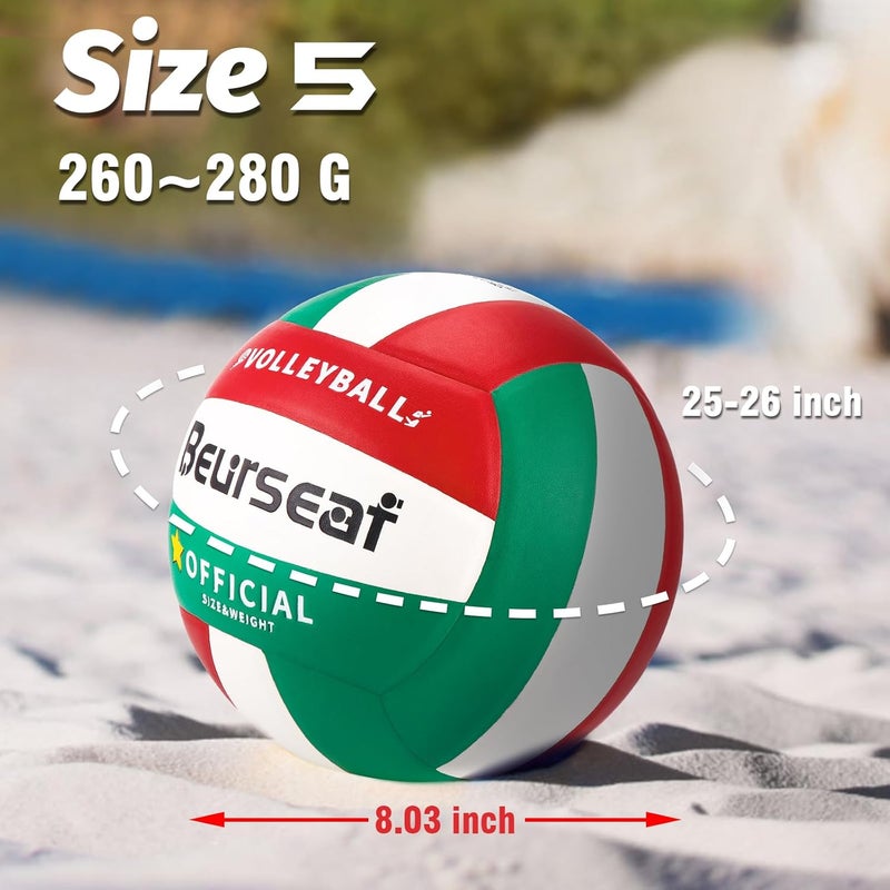 Beurseaf Volleyball, Soft Touch Beach Volleyball, Indoor Outdoor Volleyball for Beach Game Training, Official Size 5 - Image 3
